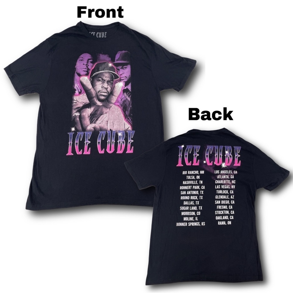 Ice Cube Hip Hop Rap Tour Shirt - size Large
